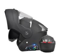 Uueybsg Bluetooth Modular Motorcycle Helmet Flip-Up Motorbike Helmet with Double Visor DOT/ECE Approved Full Face Helmet with Microphone for Automatic Answering Helmet for Adult Men Women