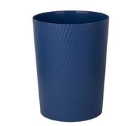 UUJOLY Small Trash Can for Bathrooms, Laundry Room, Kitchens, Offices, Kids Rooms, Dorms (Navy Blue)