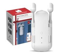 UUlianbot Automatic Curtain Opener with Remote, Compatible with Alexa and Google Home, Smart with Remote for Roman/U/T Rails, Bluetooth Curtain Opener with App/Timer, Gifts for Women and Men