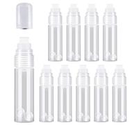 Uulooat 10 Pack Refillable Acrylic Paint Markers Empty Acrylic Markers Clear 15mm for Rock Painting Wood