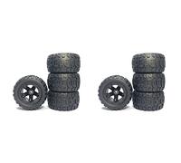 Uulooat 8Pcs Large Tire Widening Tyre Wheel for 144001 124016 124018 124019 12428 16889 RC Car Upgrade Parts,2