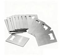 Uumitty 10 Pcs Stainless Steel Credit Card Bottle Opener, Wallet Size Beer Bottle Opener