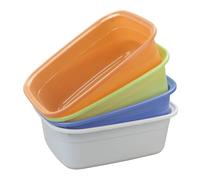 Uumitty 13 L Plastic Washing Up Bowl, Small Plastic Dishpan Multi-Purpose Basin, 4 Pack