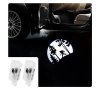 uunonaha High Definition Car Door Logo Lights Car Projection LED Projector Door Shadow Light Puddle Lights for Ascent Forester Outback Accessories (Flag Bigfoot, Forester/Outback/Ascent)