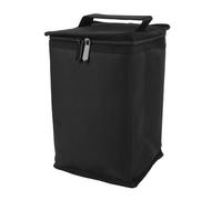 UUNPODDO Fuel Cylinder Storage Bag with Sponge Partitions, Portable Fuel Cylinder Carry Case, Water Thickened Oxford Fabric Protective Bag for Camping Lights and Beer Bottles, Com (Black)