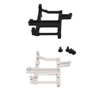 UUNPODDO RC Car Gear Box Servo Bracket Support, Aluminum Alloy RC Off Road Vehicle Servo Mount Holder, High Strength No Bending Design, Durable Replacement Part for RC Cars with Easy Instal (Silver)