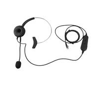 UUNPODDO Telephone Headset with Microphone and Audio Control, Business Office Headphone, Wideband Audio Solutions with Rotatable Head Card and Swing Arm, Comfortable Protein Leather Ear Pad