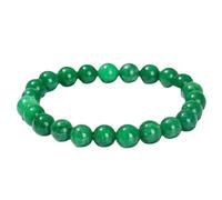 Uunuuo Jade Bracelet for Women Tiger Eye Bracelets Men Black Obsidian Bracelet Trendy Handmade Stretch Bracelet Fashion Jewelry Stone Bracelets