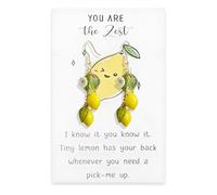 Uunuuo Lemon Earrings for Women Lemon Flower 3D Fruit Earrings Dangle Halloween Lemons Costume Outfits Lemons Accessories Jewelry Gifts, Metal, No Gemstone
