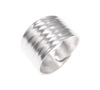 Uunuuo Silver Ring for Women Trendy Thumb Rings Boho Silver Wide Band Rings Open Adjustable Statement Ring for Girls Fashion Jewelry Rings Gift, Metal, No Gemstone