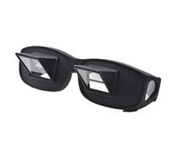 UUOUU Horizontal Lazy Glasses High Definition Glasses Periscope Lie Down Watch Read TV Down Periscope Glasses Size L (Black)