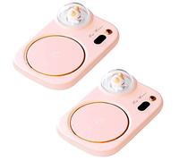 UUPOI Smart Coffee Mug Warmer, Cat Night Light, Auto Shut Off, 3 Temperature Settings, LED Display, Electric Beverage Warmer Plate, Pink