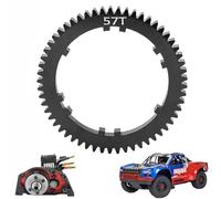 UURCSKY Reinforced Steel 57T Spur Gear for Arrma 1/8 Mojave 4S 4X4 BLX RC Car Upgrades Parts(Black)
