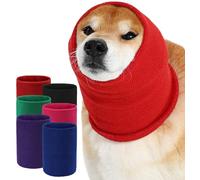 UUREED Dog Calming Hoodie Quiet Head Cover Sleeves Double Layer Thickened Dog Ear Muffs Noise Protection,Dog Hematoma Ear Wrap, Dog Headband for Anxiety Relief for Bath, Thunderstorms