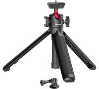 UURig MT-16 Tripod Extendable 4 Levels Adjustment Sections Stretch,Mini Tripod 360° Metal Ballhead w Cold Shoe Tripod for Camera/Phone Holder black
