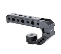 UURig R005 Camera Hot Shoe Top Handle Grip, Universal Video Stabilizing Rig W 3 Cold Shoe Adapters to Mount Microphone, LED Light, Monitor, Easy Low Angle Shots Metal