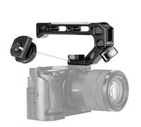 UURig R005 Lightweight Aluminum Alloy Camera Hot Shoe Top Handle Grip, Universal Video Stabilizing Rig With 3 Cold Shoe Adapters to Mount Microphone, LED Light, Monitor, Easy Low Angle Shots.