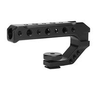 UURIG R005 Universal Hand Grip Camera Handle, Professional Aluminum Alloy Handgrip with 3 Cold Shoe Mounts, Multiple 1/4'' & 3/8'' Threaded Holes for Camera, Monitor, Microp