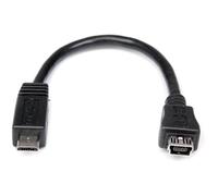 StarTech.com 6in Micro USB to Mini USB Adapter Cable M/F