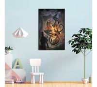 UUSDDUXC Hell M's Dissolution Art Poster Poster Decorative Painting Canvas Wall Posters And Art Picture Print Modern Family Bedroom Decor Posters 08x12inch(20x30cm)