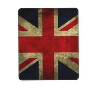 Uusnwaa British Flag Print Mouse Pad,Non-Slip Rubber Base,Stitched Edges,Waterproof & Washable For Gaming Office Home Laptop