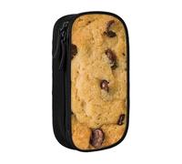 Uusnwaa Chocolate Cookie Print Pencil Case,Oxford Cloth Pencil Bag Storage Pouch,Multifunctional Pencil Pouch with Compartmens