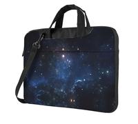 Uusnwaa Classic Slim Laptop Galaxy Space Starry Sky Print Bag With Shoulder Strap And Handle,Ergonomic Briefcase And Messenger Bag