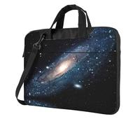 Uusnwaa Classic Slim Laptop Galaxy Universe Stars Outer Space Print Bag With Shoulder Strap And Handle,Ergonomic Briefcase And Messenger Bag