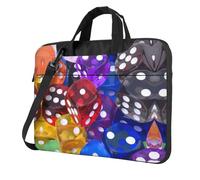 Uusnwaa Classic Slim Laptop Games Dice Set Print Bag With Shoulder Strap And Handle,Ergonomic Briefcase And Messenger Bag
