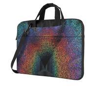 Uusnwaa Classic Slim Laptop Holographic Dreams Print Bag With Shoulder Strap And Handle,Ergonomic Briefcase And Messenger Bag