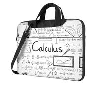 Uusnwaa Classic Slim Laptop Math Geometry Geek Calculus Print Bag With Shoulder Strap And Handle,Ergonomic Briefcase And Messenger Bag