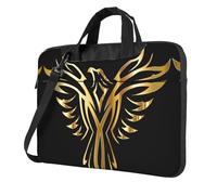 Uusnwaa Classic Slim Laptop Phoenix Print Bag With Shoulder Strap And Handle,Ergonomic Briefcase And Messenger Bag