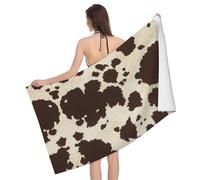 Uusnwaa Cow Fur Print Printed Microfiber Bath Towel 32x52 Inches,Ultra Soft Quick Dry Highly Absorbent For Bathroom Shower