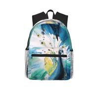 Uusnwaa Cute Peacock Print Laptop Rucksack For School Teens