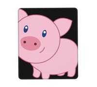Uusnwaa Cute Pig Print Mouse Pad,Non-Slip Rubber Base,Stitched Edges,Waterproof & Washable For Gaming Office Home Laptop