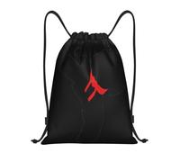Uusnwaa Drawstring Karate Boy Vector Changeable Belt Color Print Backpack String Bag Sackpack Cinch Water Resistant For Gym Shopping Sport Yoga