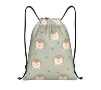 Uusnwaa Drawstring Many Hedgehogs Print Backpack String Bag Sackpack Cinch Water Resistant For Gym Shopping Sport Yoga