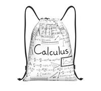 Uusnwaa Drawstring Math Geometry G alculus Print Backpack String Bag Sackpack Cinch Water Resistant For Gym Shopping Sport Yoga