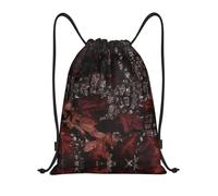 Uusnwaa Drawstring Outfitter Tuff Camo Print Backpack String Bag Sackpack Cinch Water Resistant For Gym Shopping Sport Yoga