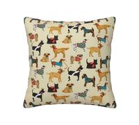 Uusnwaa Hound Dogs Printed Soft Throw Pillow Covers 18x18 Inch,Invisible Zipper Cushion Cover,Machine Washable Home Decor For Sofa Couch Bedroom Living Room