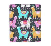 Uusnwaa Indian Alpaca Print Mouse Pad,Non-Slip Rubber Base,Stitched Edges,Waterproof & Washable For Gaming Office Home Laptop