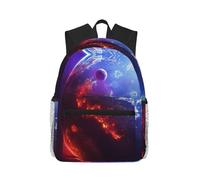 Uusnwaa Lightweight 3d Planet Space Stars Print Laptop Backpack For Men Women,Water Resistant School College Work Travel Daypack
