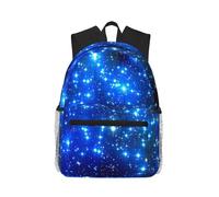 Uusnwaa Lightweight Blue Shining Stars Print Laptop Backpack For Men Women,Water Resistant School College Work Travel Daypack