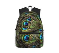 Uusnwaa Lightweight Fresh Peacock Print Laptop Backpack For Men Women,Water Resistant School College Work Travel Daypack
