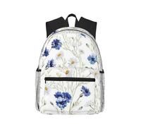 Uusnwaa Lightweight Hand Drawn Flower Print Laptop Backpack For Men Women,Water Resistant School College Work Travel Daypack