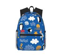 Uusnwaa Lightweight Penguin Turtle Print Laptop Backpack For Men Women,Water Resistant School College Work Travel Daypack