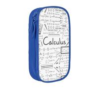 Uusnwaa Math Geometry Geek Calculus Print Pencil Case,Oxford Cloth Pencil Bag Storage Pouch,Multifunctional Pencil Pouch with Compartmens