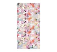 Uusnwaa Microfibre Beautiful Pink Flower Print Bath Towel,Large Soft Highly Absorbent Quick Dry Lightweight Durable Beach Pool Shower Towel For Bathroom Outdoor Gym Travel