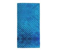 Uusnwaa Microfibre Blue Fish Scale Print Bath Towel,Large Soft Highly Absorbent Quick Dry Lightweight Durable Beach Pool Shower Towel For Bathroom Outdoor Gym Travel