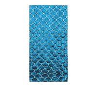 Uusnwaa Microfibre Blue Fish Scale. Print Bath Towel,Large Soft Highly Absorbent Quick Dry Lightweight Durable Beach Pool Shower Towel For Bathroom Outdoor Gym Travel